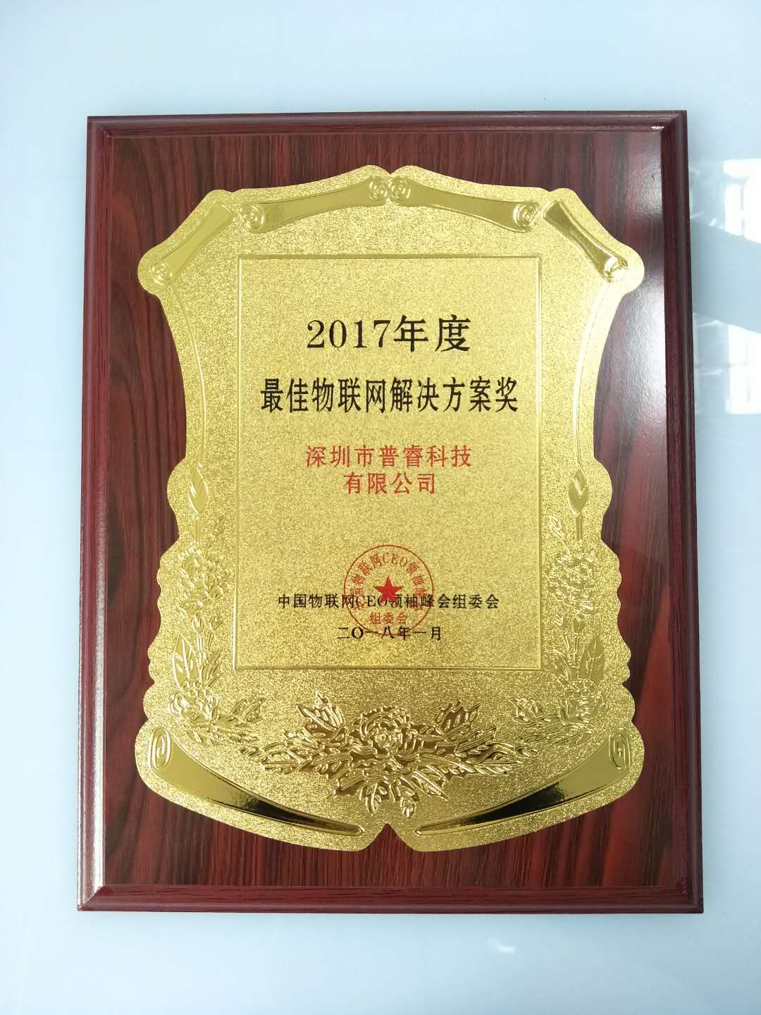 普睿科技榮獲“2017年度最佳物聯(lián)網(wǎng)解決方案獎(jiǎng)